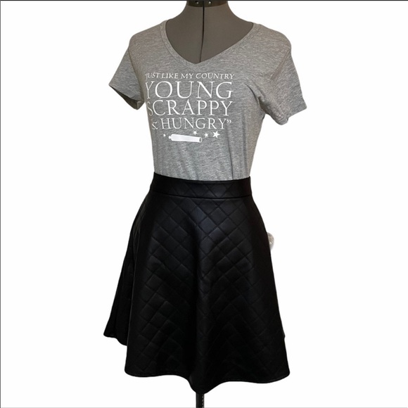 New Soprano Black A Line Mini Skirt Juniors XL - Picture 6 of 7